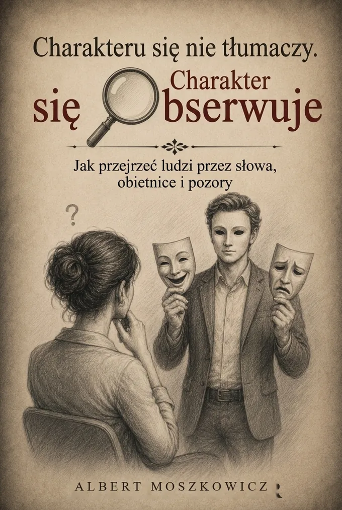 Okładka: Charakteru się nie tłumaczy. Charakter się obserwuje