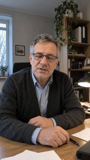 Czytelnik podczas nagrania opinii